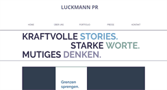 Desktop Screenshot of luckmannpr.com